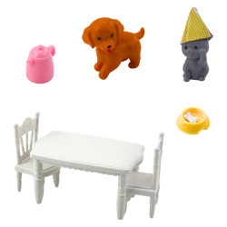 Birthday set with pets and other accessories