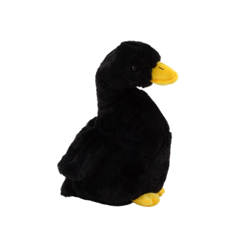 Melna plīša zoss, 30 cm