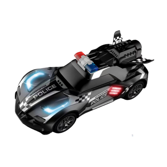Black Police Remote Control R/C Sports Car Rotaļlietu automašīnas