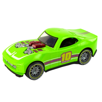 Zaļa sporta automašīna 1:14 ar gaismām un skaņām