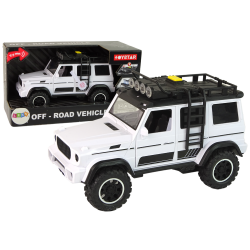 Automašīna Automašīna Off-Road White Sound Lights Transportlīdzeklis 1:14