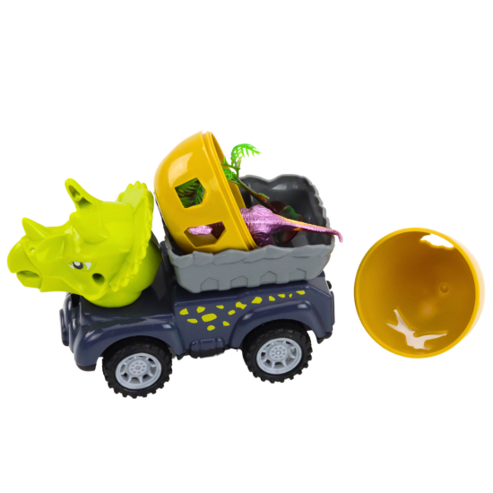 Dinozauru formas automobiļi ar olām Dinozauri