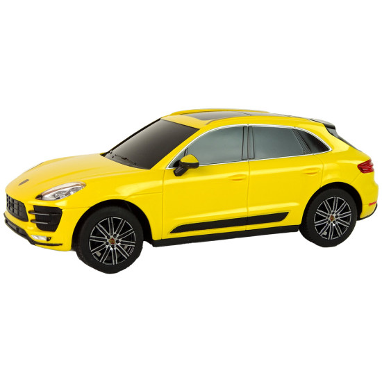 Car R/C Porsche Macan Turbo 1:24 Rastar Yellow Rotaļlietu automašīnas