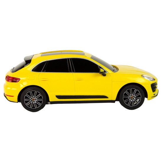 Car R/C Porsche Macan Turbo 1:24 Rastar Yellow Rotaļlietu automašīnas