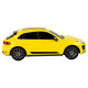 Car R/C Porsche Macan Turbo 1:24 Rastar Yellow Rotaļlietu automašīnas