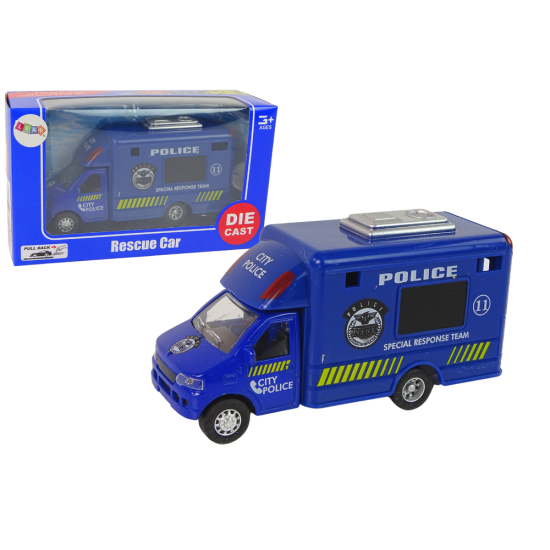 Car Rescue Vehicle Police Fire Brigade Friction Drive 3 Models Rotaļlietu automašīnas