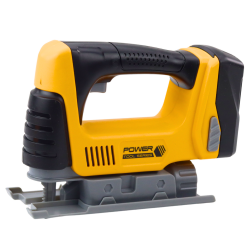 Bezvadu zāģis ar LED apgaismojumu bērniem dzeltenā krāsā