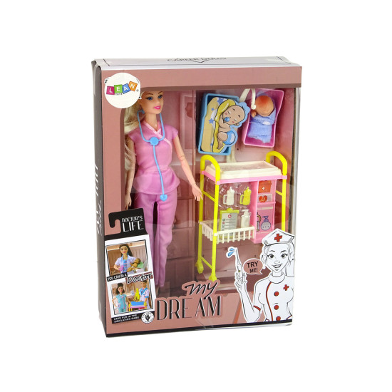 Bērnu lelle, ārsta komplekts Leļļu un spēļu komplekti