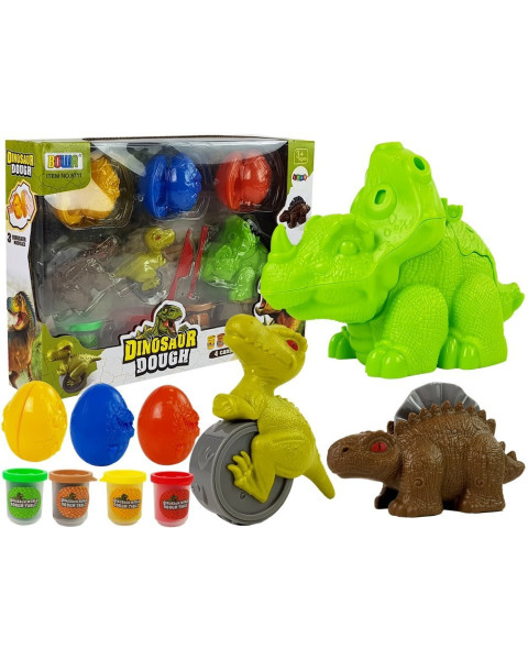 Dinozauru olu formulas ar plastilīnu