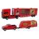 Circus Animals Vehicle Set The Circus Animals Truck + Car with Trailer Rotaļlietu automašīnas