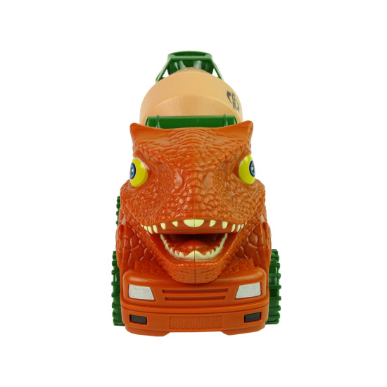 Dinozaura formas izņemama sarkana betona maisītājs Dinozauri