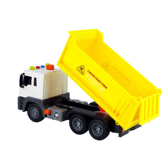 Construction Vehicle Tipper Truck 1:16 Yellow Lift Trailer Toy cars