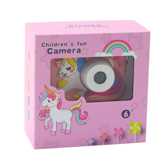 Digital Camera For Kids Unicorn Pink 48Mpx HD 1080P Saimnieki