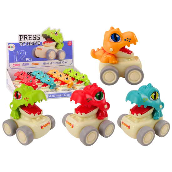 Dinosaur Riding Car With Drive Car For The Youngest MIX Rotaļlietu automašīnas