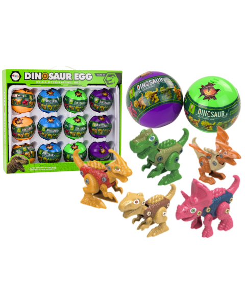 Dinozauru olu komplekts ar izjaucamiem dinozauriem