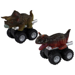 Dinozauru formas mašīnas ar berzes pārnesumu