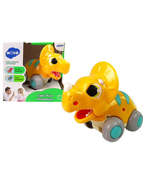 Dinozaura figūriņa uz riteņiem