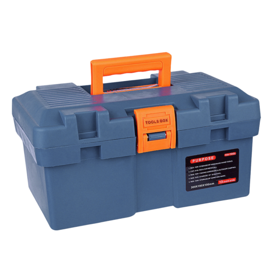 Zila instrumentu kaste ar instrumentiem