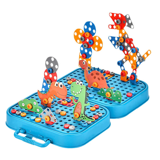 Dinozauru konstruktīvo klucīšu komplekts Konstruktoriši