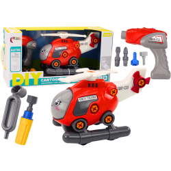 Sarkans saliekams helikopters