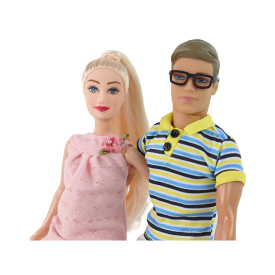 Lellju ģimene ar zīdaini Leļļu un spēļu komplekti