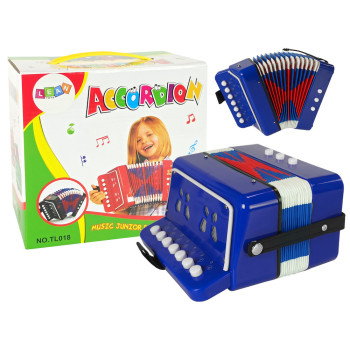 Zils akordeona instruments mazajam mūziķim