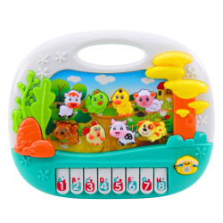 Interaktīvais izglītojošais klavieres mazuļiem ar dzīvnieku skaņām