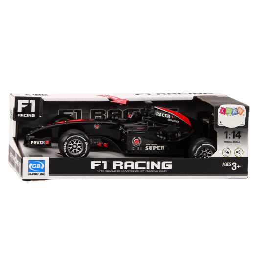 F1 Driven Sports Car Racer 1:14 Black Sounds Rotaļlietu automašīnas