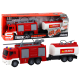 Fire Department With Trailer Fire Truck 1:16 Sounds of Light Rotaļlietu automašīnas
