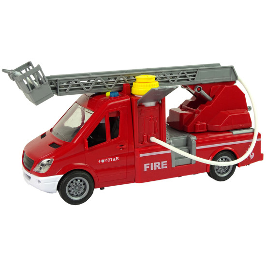Fire Truck Red Water Sounds Lights Rotaļlietu automašīnas