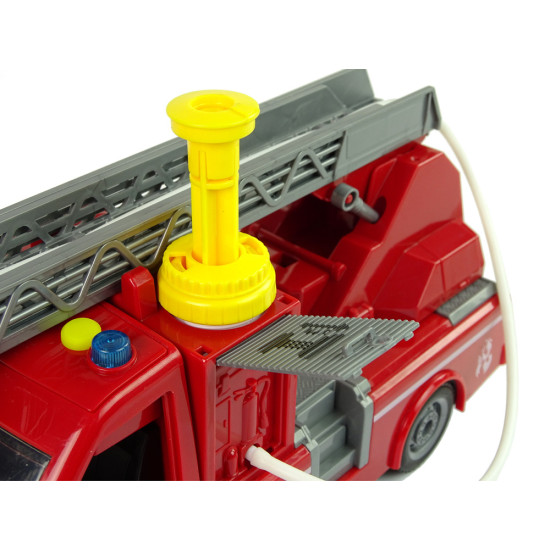 Fire Truck Red Water Sounds Lights Rotaļlietu automašīnas