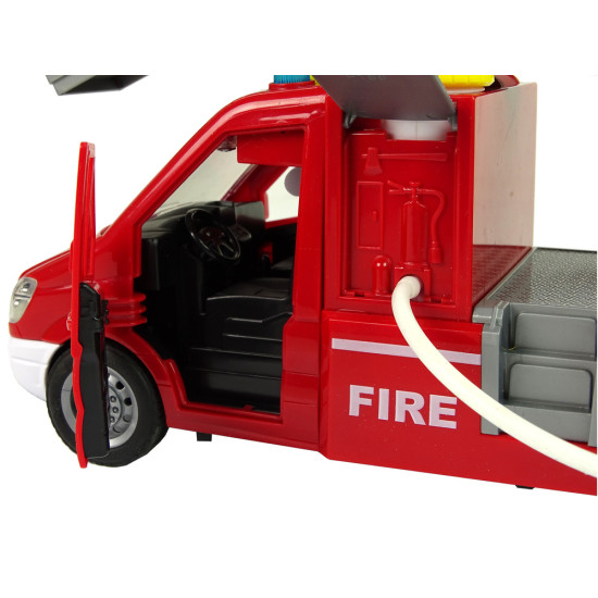 Fire Truck Red Water Sounds Lights Rotaļlietu automašīnas