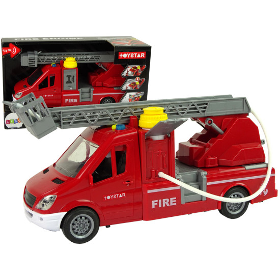 Fire Truck Red Water Sounds Lights Rotaļlietu automašīnas