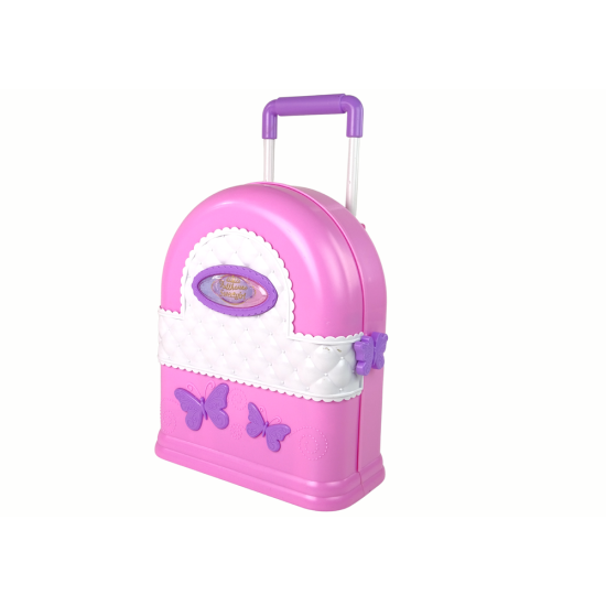 Locījama liela leļļu māja ar dažādām mēbelēm Leļļu un spēļu komplekti