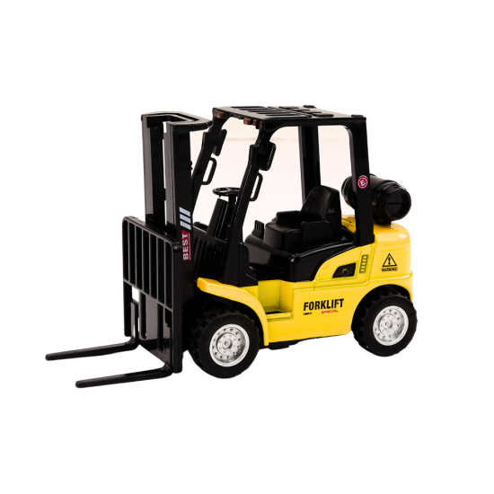 Forklift Friction Drive Metal Yellow Rotaļlietu automašīnas
