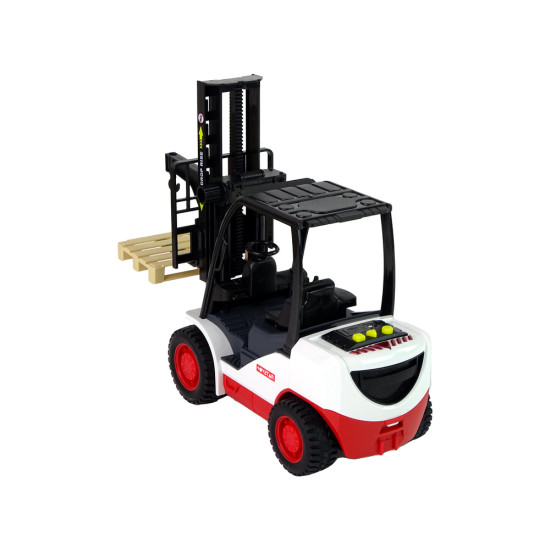 Forklift Truck Moving Fork Pallet. Rotaļlietu automašīnas