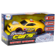 Race Car Lights Sounds Opening Engine Yellow Rotaļlietu automašīnas
