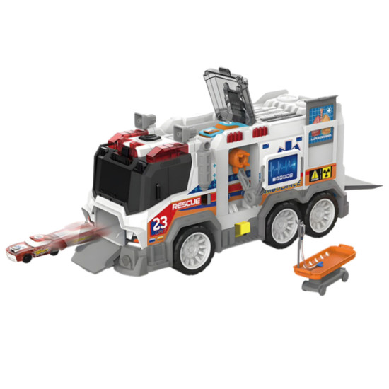 Ambulance City Ambulance Medical Vehicle Drive Lights Sounds Rotaļlietu automašīnas