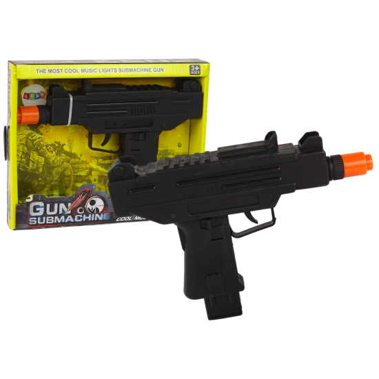 Melns šautuvas bērniem ar skaņas efektu Šautenes