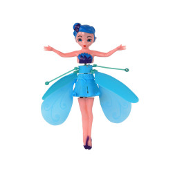 Ar rokām vadāma maģiska zila pasaku lelle Feja