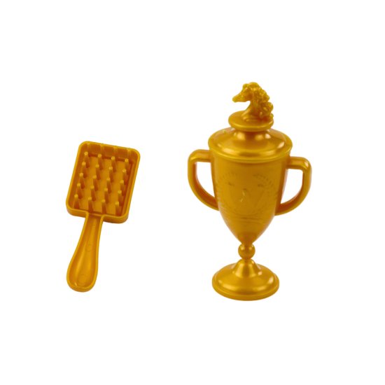 Balts zirgs ar garu krēpēm un aksesuāriem Dzīvnieku figūriņas