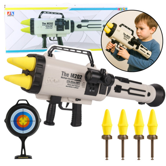 Liels M202 raķešu palaišanas aparāts ar mīkstajām raķetēm Šautenes