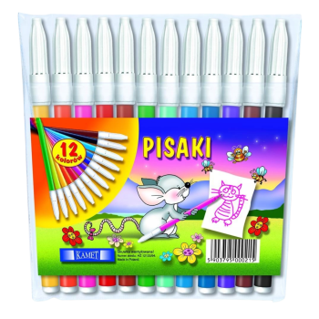 KAMET flomasteri, 12 krāsas