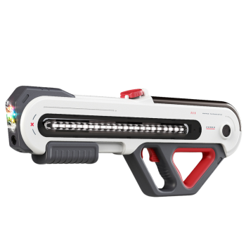 Liela elektriskā ūdens šautene W12 ar LED, balta, 60 cm