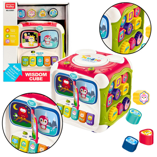 Liels daudzfunkcionāls izglītojošs kubs-piano Saimnieki