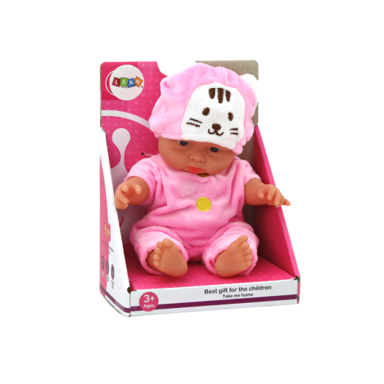 A small baby doll with pink clothes Dolls and game sets