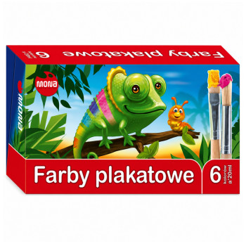 MONA plakātu krāsas, 6 krāsas