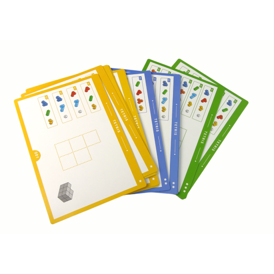 Magnētisko bloku komplekts ar uzdevumu kartītēm Konstruktoriši