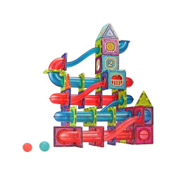 Magneettisten lohkojen kuulien liukumäki