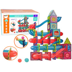 Magneettisten lohkojen kuulien liukumäki